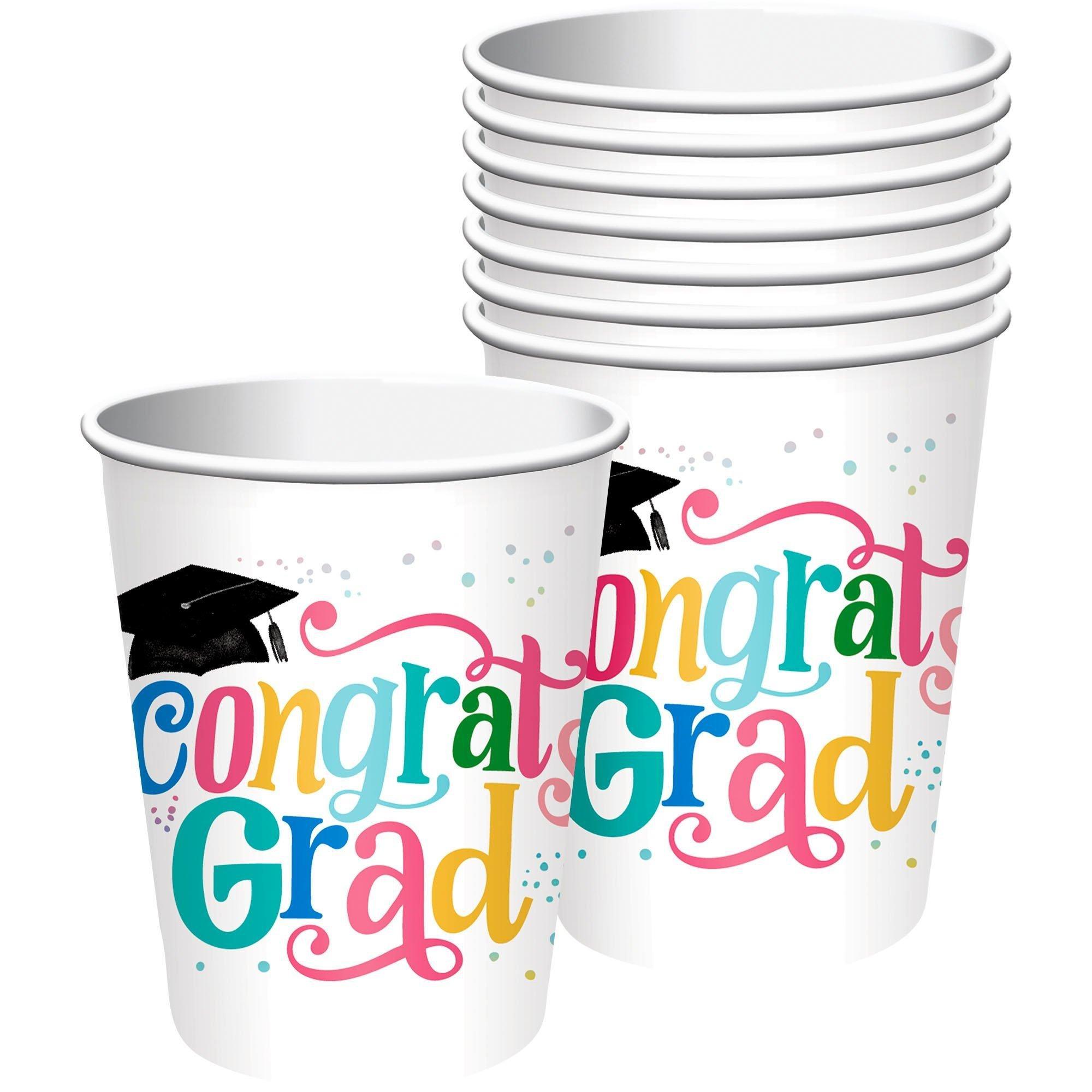 Graduation Party Supplies Kit for 40 with Decorations, Plates, Napkins, Cups - Follow Your Dreams